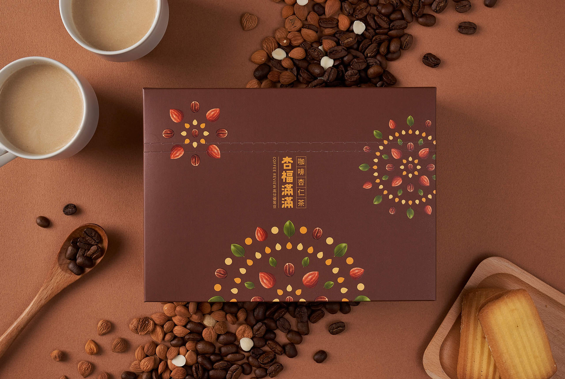 杏福滿滿／品牌包裝設計／享嘉 Daily Enjoy／整合杏仁茶與參氣滿滿系列的品牌與包裝視覺 Xingfu Manman／Brand & Packaging Design／Daily Enjoy／An integrated visual identity for the almond and herbal beverage series