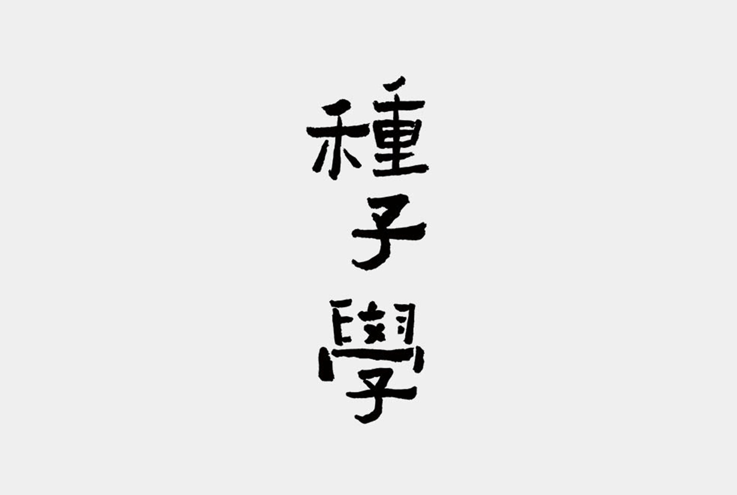 種子學／書法字型設計／喆美文創／以書法文字建立具有文化感的品牌視覺 Seed Studies／Calligraphic Typography Design／zemeei Co.／A culturally inspired brand visual built around custom calligraphic lettering