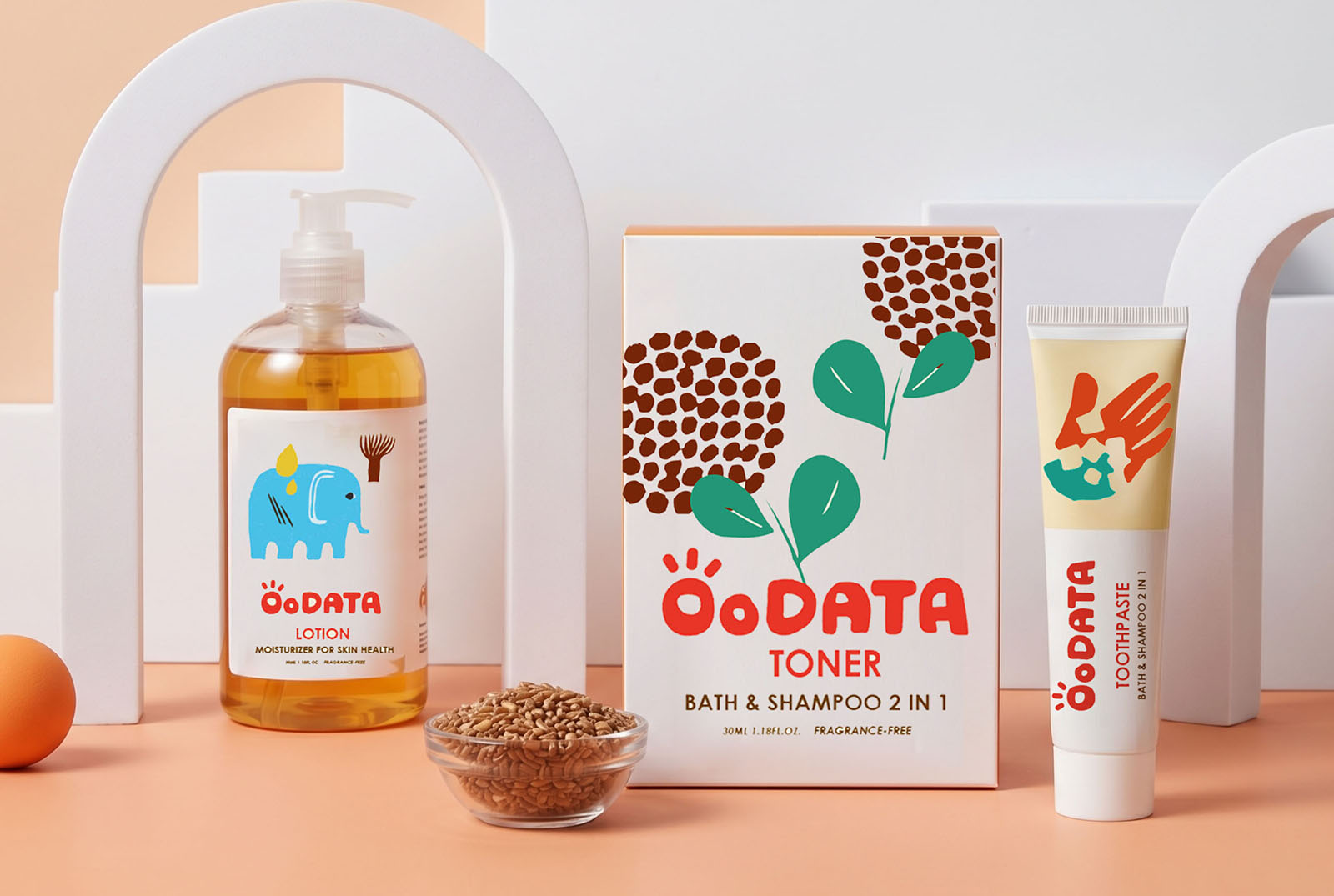 Oodata／品牌包裝設計／博士茶洗面乳 Oodata／Brand & Packaging Design／Rooibos Facial Cleanser