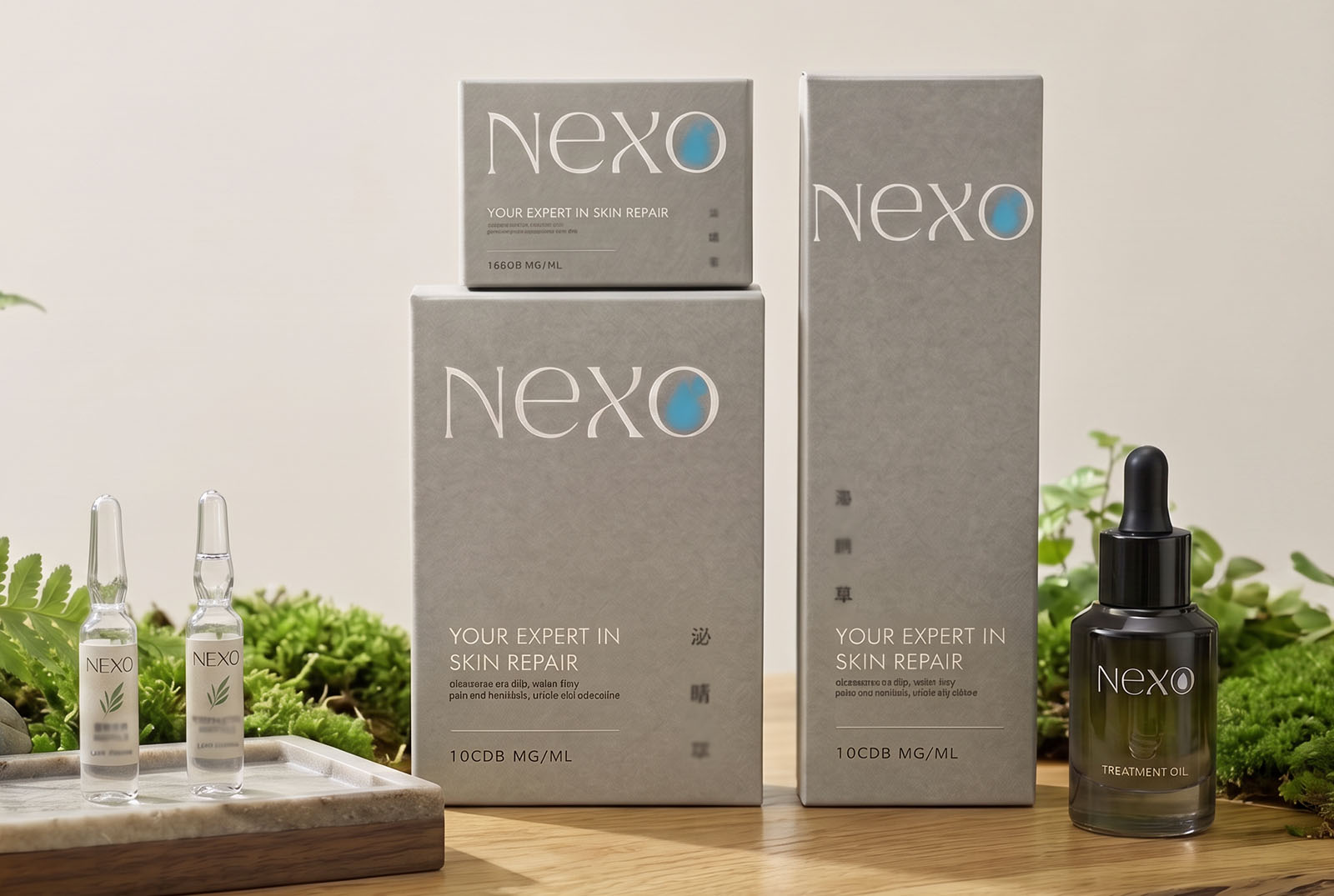 nexo／品牌包裝設計／外泌體保養品／Brand-&-Packaging-Design／Exosome-Skincare